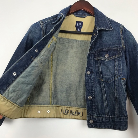 Gap Kids Classic Denim Jean Jacket Boys Medium/8 - Picture 2 of 5